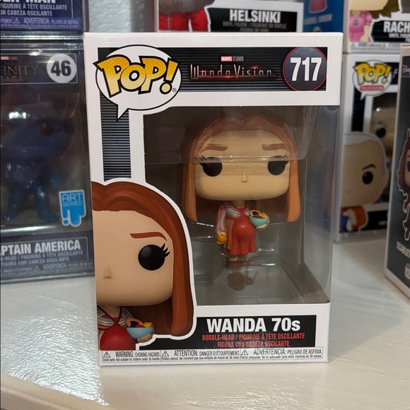 Funko Pop! WandaVision 70s Wanda #717 - Picture 2 of 9
